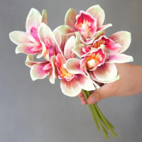 6pcs Vajillas De Orquídea Mariposa Para Decoración De Hogar Bodas Y Navidad Flores Artificiales Para Regalos De Christmas - details 6