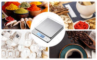Báscula Digital De Cocina 3000g/0.1g Recargable Por USB Con 2 Platos Mini Báscula De Alimentos Para El Hogar Y Joyería Con Pantalla LCD - details 10