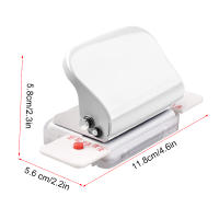 Pegatina De Papel A4 A5 B5 6 Agujeros Punzón Metálico Portátil Capacidad De 5 Hojas 6mm Para Diario Planificador Cuaderno De Recortes - details 3