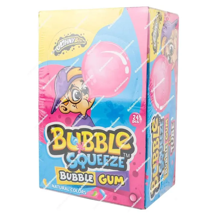 Johny Bee Bubble Squeeze 24 uds | Chicle Líquido - 1