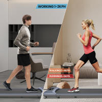 Cinta de caminar plana, Motor de 2.5HP, velocidad de 1-6 km/h, absorción de impactos antideslizante, Mini cinta de correr para el hogar y la Oficina - details 5