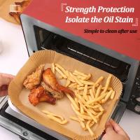 Papel De Fritura Desechable Para Air Fryer Antiadherente Para Hornear En Microondas Y Barbacoa Almohadilla De Papel Oilproof Accesorios De Cocina - details 3