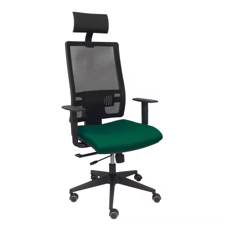 Piqueras Y Crespo Silla de Oficina Ergonómica con Brazos Regulables y Cabecero, Diseño Moderno y Apoyo Lumbar - 1