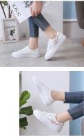 Zapatos Blancos Pequeños Para Mujer Primavera/Verano/Otoño Nuevos Patrón Bordado Coreano Casual Suela Baja Estudiante Zapatos Planos - details 16