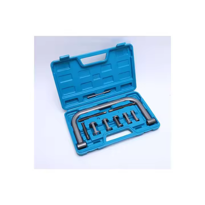Kit de compresor de resorte de válvula portátil de 10 piezas, juego de herramientas de reparación de automóviles, herramienta de compresión de válvula de apriete universal para automóviles, motocicletas, furgonetas - 1