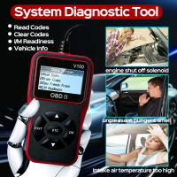 Leer Códigos De Coche OBD2 Escáner Luz Del Motor Chequeado Escáner De Fallas Prueba De Batería Herramienta De Diagnóstico CAN - details 2