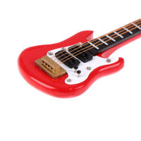 Guitarra Eléctrica De Miniatura Para Muñecas 1:12 Con Música Juguete Musical Decorativo Para Hogar De Muñecas Para Niños - details 7