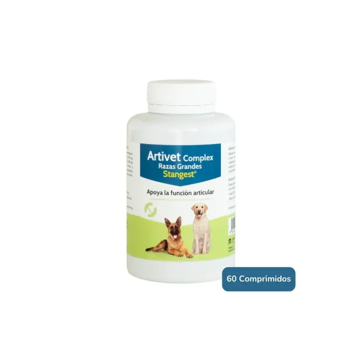 STANGEST - Artivet Complex Razas Grandes - Alimento Complementario Condroprotector para la Salud Articular en Perros - 1