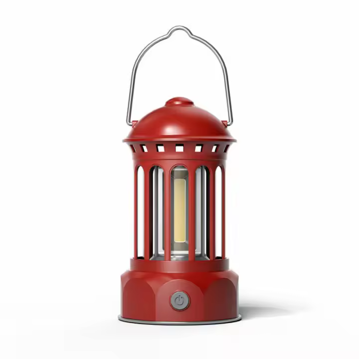 Outdoor camping lamp camping lamp atmosphere tent lamp retro lantern COB lighting portable camping lamp - 1