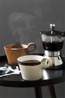 Taza De Café De Cerámica Vintage Japonesa Hecha a Mano 320ml Taza De Leche Para Desayuno Y Oficina Taza De Agua Para El Hogar Estilo Rústico - details 4