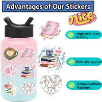 50pcs Pegatinas Aestéticas De Pinterest Para Decoración DIY En Cuaderno Portátil Teléfono Maleta Y Helmo Resistente Al Agua Para Jóvenes De 14 Años En Adelante - details 5