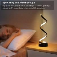Lámpara De Mesa LED Moderna Y Minimalista Ajustable En 3 Colores RGB Luz De Escritorio Para Dormitorio Sala De Estar Oficina - details 2