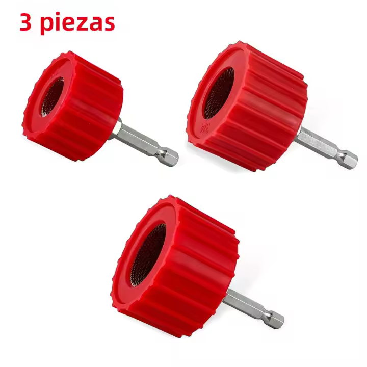 Juego De Limpia Tubos De Cobre SuSuMu 3/9 Piezas Tamaños 1/2 Pulgada 3/4 Pulgada Y 1 Pulgada Cepillo De Tubo Para Taladro Herramientas De Plomería Soldering - 1