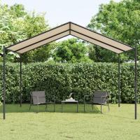 vidaXL Carpa acero y tela beige 4x4 m - details 0