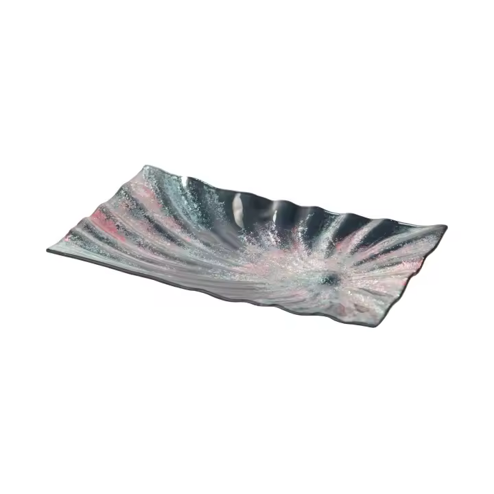 Adda Home Centro de Mesa Cristal 31x18x3 Cm - Decoración Elegante Hogar - 1