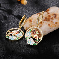 Pendientes Colgantes De Diseño De Pájaro Esmalte Huitan Para Mujer Joyería De Moda Nueva 2022 Tendencia Boda Creativa - details 7