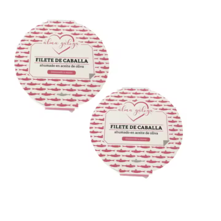 Filete de caballa ahumado en aceite de oliva alma galega 115gr Pack 2ud - 1