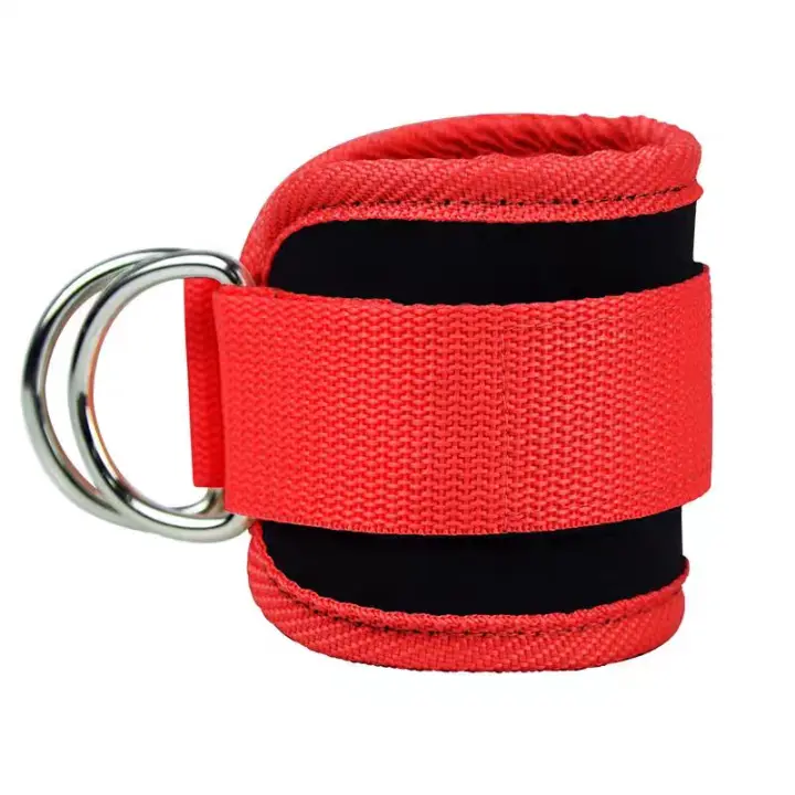 Tira De Tobillo Ajustable Para Máquina De Cables Ejercicios De Glúteos Y Pecho Inferior Con Espuma De Neopreno Para Mujer - 1