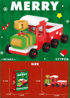 Mini Bloques De Construcción Santa Claus Modelo De Navidad Bloques Micro Decoración De Pudín De Nieve Regalo Para Niños Juguete De Puzzle De Artesanía - details 2
