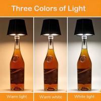 Lámpara De Vino LED Sin Cable Portátil Luz De Ambiente Para Mesa Lámpara De Escritorio Creativa Con Toque Recargable - details 5