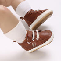 Zapatos Para Bebé 0-18 Meses Niño Y Niña Suéter De Cuero PU Suave Suela De Goma Antideslizante Zapatos Casuales Para Todoterreno - details 40
