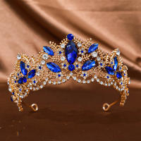 Diadema De Lujo Vintage Barroco Para Boda Corona De Cristal Y Resina Para Reina Accesorio De Cabello Elegante Para Novia - details 5