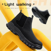Botas De Seguridad Para Hombre Impermeables Con Punta De Acero Antigolpes Y Antipinchazos Para Actividades Al Aire Libre Senderismo Y Tácticas - details 12