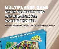 Juego De Tablero Interactivo De Geometría Para Fiesta Multiplayer Juego De Estrategia En Madera Para Familia Juego De Mesa De Enlazado De Cadenas Para Edad 7+ - details 0