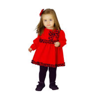 Miranda Vestido Bebe Niña 32/0502/V ROJO ropa niños Winter ROYALE CORDONETS - details 5