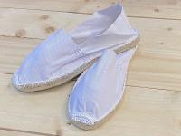 Lote de 36 pares de Alpargatas esparteñas mujer para bodas en color blanco regalos para invitadas de boda suela de goma y yute - regalo de cuerda rústica y tarjetas Kraft para poner las tallas regalos para invitadas de bodas - details 3