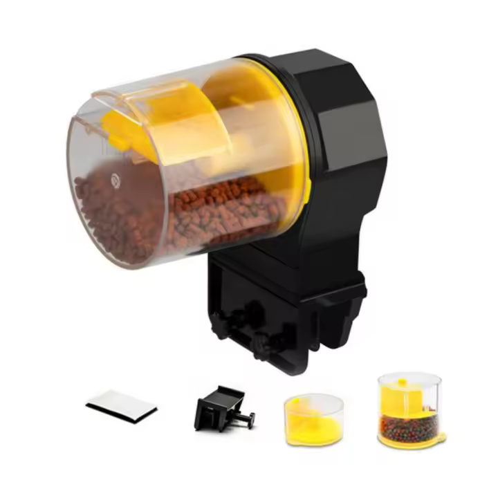Herramienta De Alimentador Automático Para Acuario De Peces Y Tortugas Timer De Alimentación Electrónico Accesorios De Tanque De Peces - 1