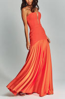Vestido Largo Elegante De Noche Para Mujer Sin Hombros Con Cintura Alta Y Ajustado Vestido Formal Para Fiesta Y Banquete - details 7