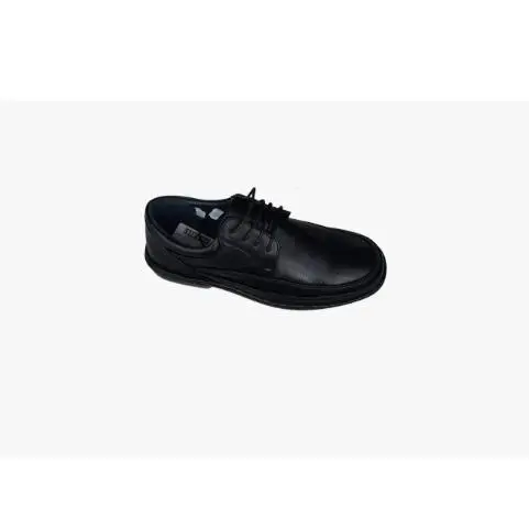 Leonal - Zapato de Vestir para Hombre Negro de Cuero Genuino - Cordones Ajustables - Suela Antideslizante - 1