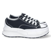 Davinia Shoes Zapatilla Plana para Mujer, Comoda, Estilo Bamba, Material de Lona, de Plataforma, y Cierre de Cordones Shoes&Blues.es HB-0361-Negro - details 0