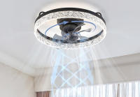 Ventilador Plafón LED 3000K-4000K-6000K Luz Regulable, 6 Velocidades de Aire y Aspas direccionables - details 1