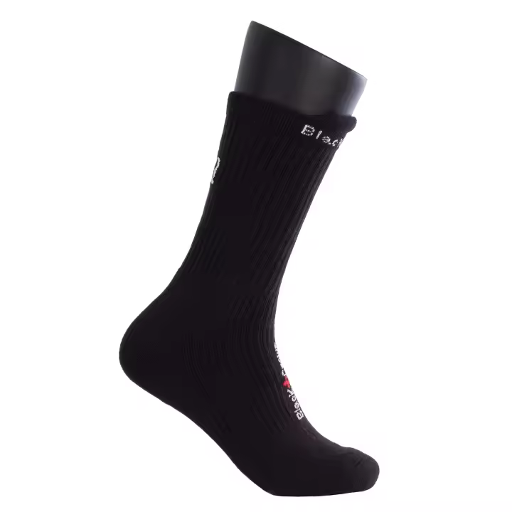 Black Crown - Calcetines Premium Altos - 70% Poliéster, 28% Algodón, 2% Elastano - Negro con Corona Blanca - Máximo Confort. - 1