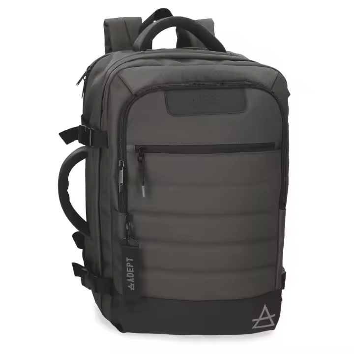Mochila porta ordenador y tablet Adept Dmas dos compartimentos 44cm antracita - 1