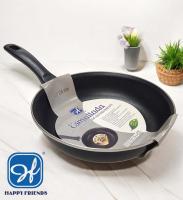 Juego de Sartenes Cocina Inducción Esmaltada | Revestimiento Antiadherente | Superficie Llana con Calentamiento Rápido y Uniforme | Modelos y Tamaño a Elegir Ø18/20/22/24/26/28/30cm | Libre de PFOA | Mango de Baquelita - Happy Friends - details 3