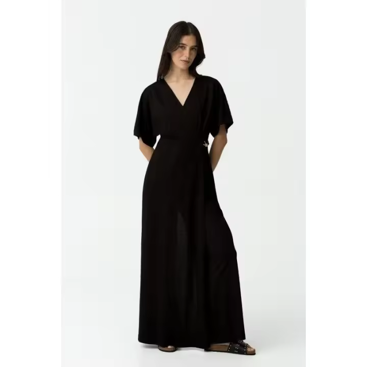 Marcas Mujer Ropa Tiffosi Tiffosi mujer Vestidos y monos REBAJAS Y OUTLET REBAJAS Y OUTLET MUJER OUTLET Vestidos y monos  Mono largo -Tiffosi- Melany negro - 1