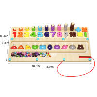 Juguete De Viaje De Madera Montessori Con Sorteo De Formas Y Conteo De Colores Y Números Para Niños De 3-6 Años Juego De Lógica Y Motricidad Finas - details 6
