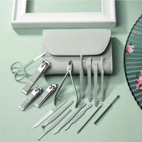 Set Profesional De 16 Piezas De Tijeras Para Uñas Y Aretes Con Estuche De Viaje Manicura Y Pedicura Herramientas Y Accesorios Sin Recurso De Energía - details 0