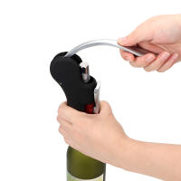 Aguja Para Botellas De Vino Profesional Manual Cortador De Película Abrebotellas Accesorios Para Cocina Y Barra De Acero Inoxidable Ecológico - details 4