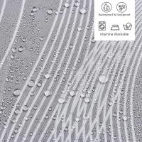 Cortina de Ducha Poliéster, Cortinas de Baño Impermeable con 12 Ganchos para Ducha y Baño 180x200CM - details 3