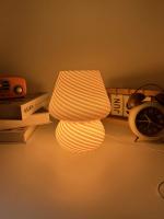Lámpara De Mesa Para Niña Lámpara De Noche LED En Forma De Setas Decoración De Habitación Lámpara De Escritorio De Vidrio Iluminación Moderna Para Dormitorio Y Sala De Estar - details 1