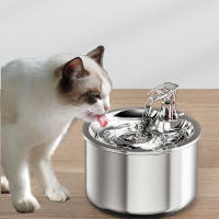 Dispensador de agua automático para gatos y perros, fuente de agua corriente con Sensor de filtro de 4 capas, bebedero de acero inoxidable para mascotas - details 0