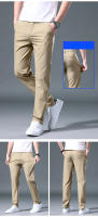 Pantalones Casuales Para Hombre De Seda Helada Verano Carga Rápida Delgados Estirables Estilo Recto Slim Fit Pantalones Completo Tipo De Cierre: Cremallera - details 12