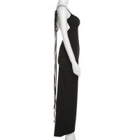 Vestido Mermaid Elegante Para Mujer NIBBER Con Tirantes Y Pliegues Estante Alta Estilo Sexy Y Club Sin Mangas Largo Pierna Vestido De Fiesta De Verano - details 2