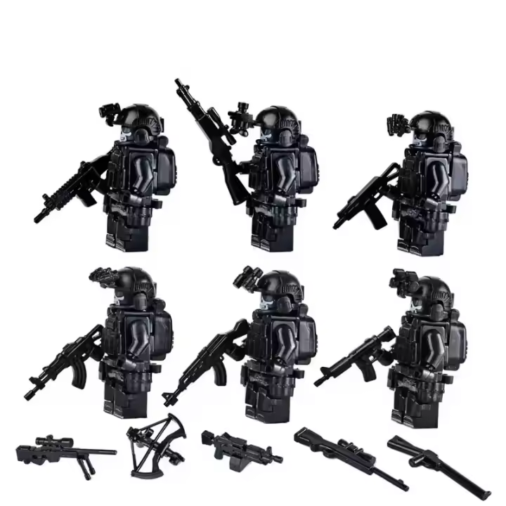 Bloques De Construcción Militar Con Camuflaje Fantasma Figuras De Fuerzas Especiales Juguetes Para Niños Regalos De Cumpleaños - 1