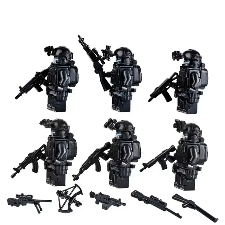 Bloques De Construcción Militar Con Camuflaje Fantasma Figuras De Fuerzas Especiales Juguetes Para Niños Regalos De Cumpleaños - 1