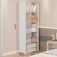 Armario Multicapa Con Cortinas Y Cubierta Antipolvo Almacenamiento Ecológico De Alta Capacidad Para Dormitorio Muebles Fáciles De Montar - details 10